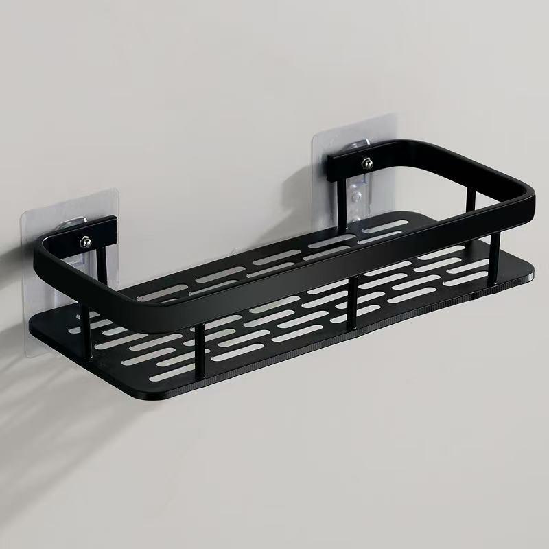 Punch-Free Wall-Mounted Bathroom Shelf for Toiletries and Cosmetics