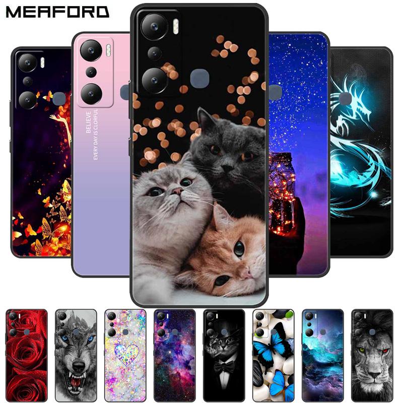 For Infinix Hot 20i Case Hot12i X665C Shockproof Soft Silicone TPU Back Cover For Infinix Hot 20i 20 I X665E Phone Cases 6.6"