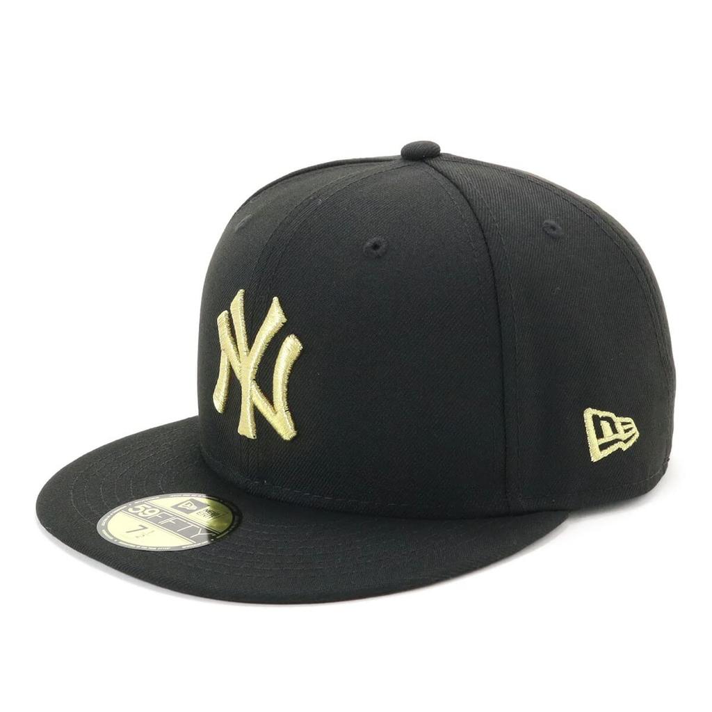 New Era New Era Cap MLB New York Yankees NY 7 5950 NEYYAN BLK MGLD 25J Black/Gold 1/8