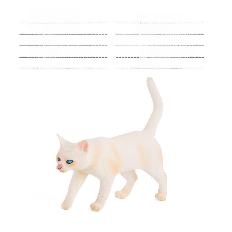 Set Jucării Pisoi Alb-Negru pentru Copii - Ornamente Model Pisică Rurală Chineză