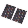 4PCS PVC Material Ukulele Chord Stickers Multi-color Ukulele Note Sticker  For Beginner