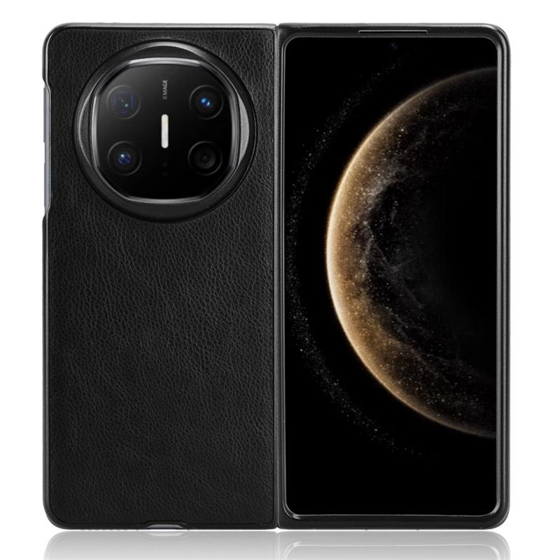 Für Mate X6 Litchi Grain Leder Haut Muster PU und PC Buch Abdeckung Für Mate X6 Rutschfeste Schutz Zurück Abdeckung