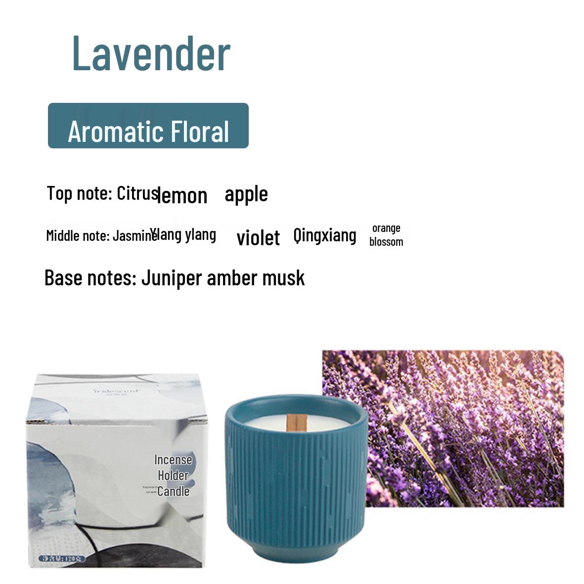 Luxury European Soy Wax Scented Candle in Ceramic Cup - Handmade, Smokeless Aroma Candle Net Weight 120g