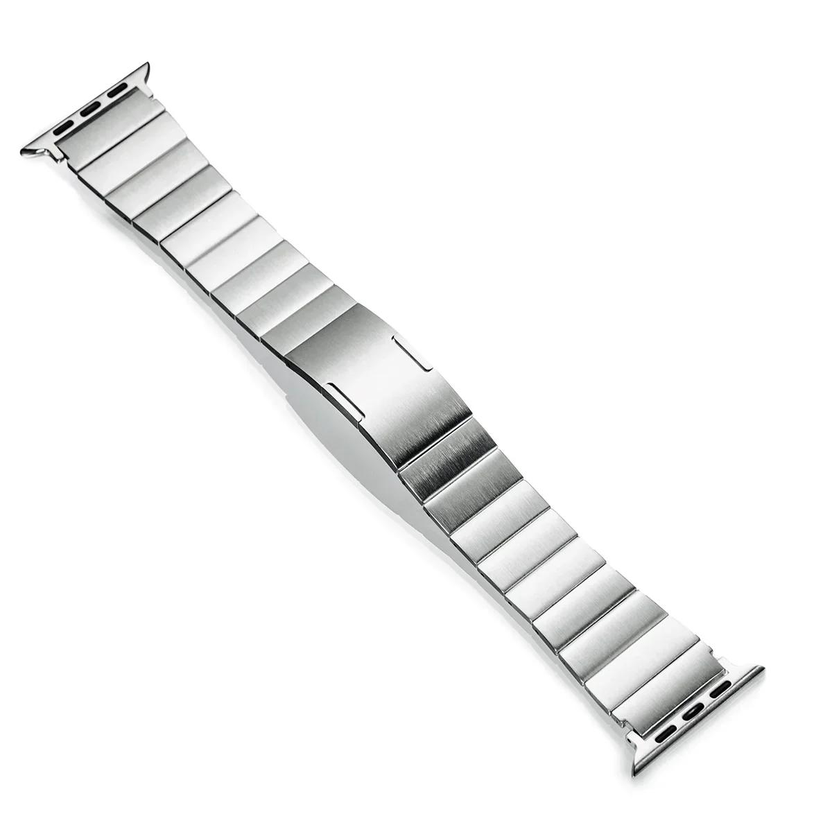 

For Apple Watch Band Series 11 10 9 8 7 6 SE Ultra 3 Metal Quick Fit Stainless Steel Strap Iwatch 49mm 46mm 45 44 42mm Bracelet Ultra 3 49mm серебряный