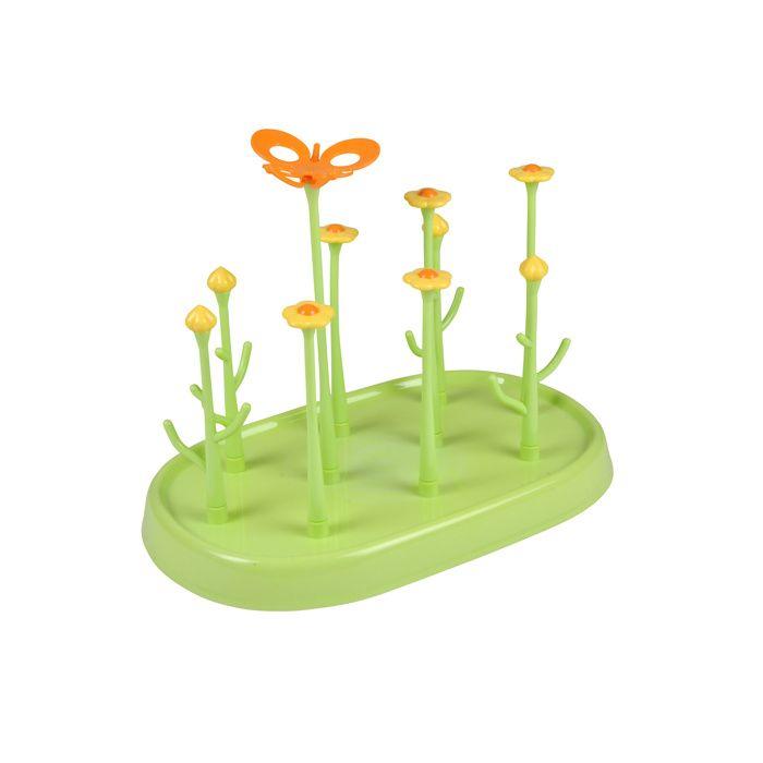 Egoutte biberon pliable Mon jo - Vert - 10 branches - demontable - plastique