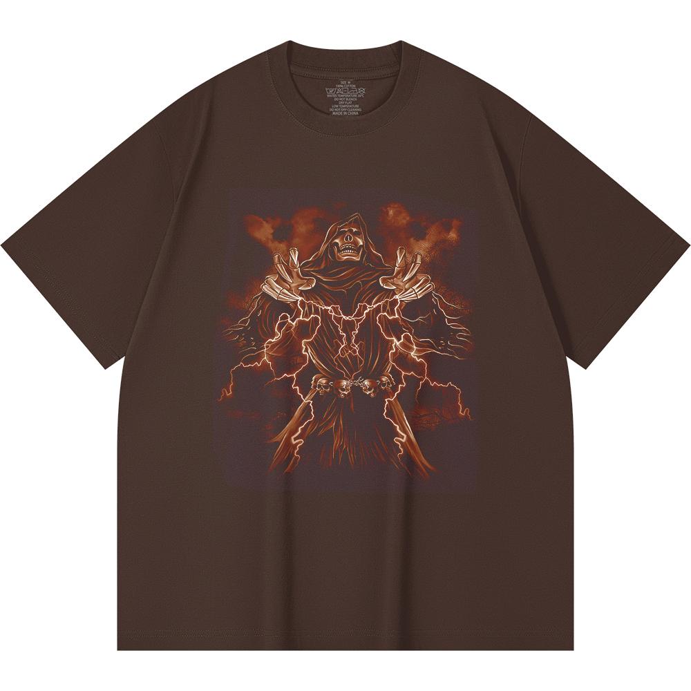 230 Gsm 100% Cotton Heavy Metal T-Shirt  Rock Band Popular Music Print Unisex Heavy Cotton T Shirt