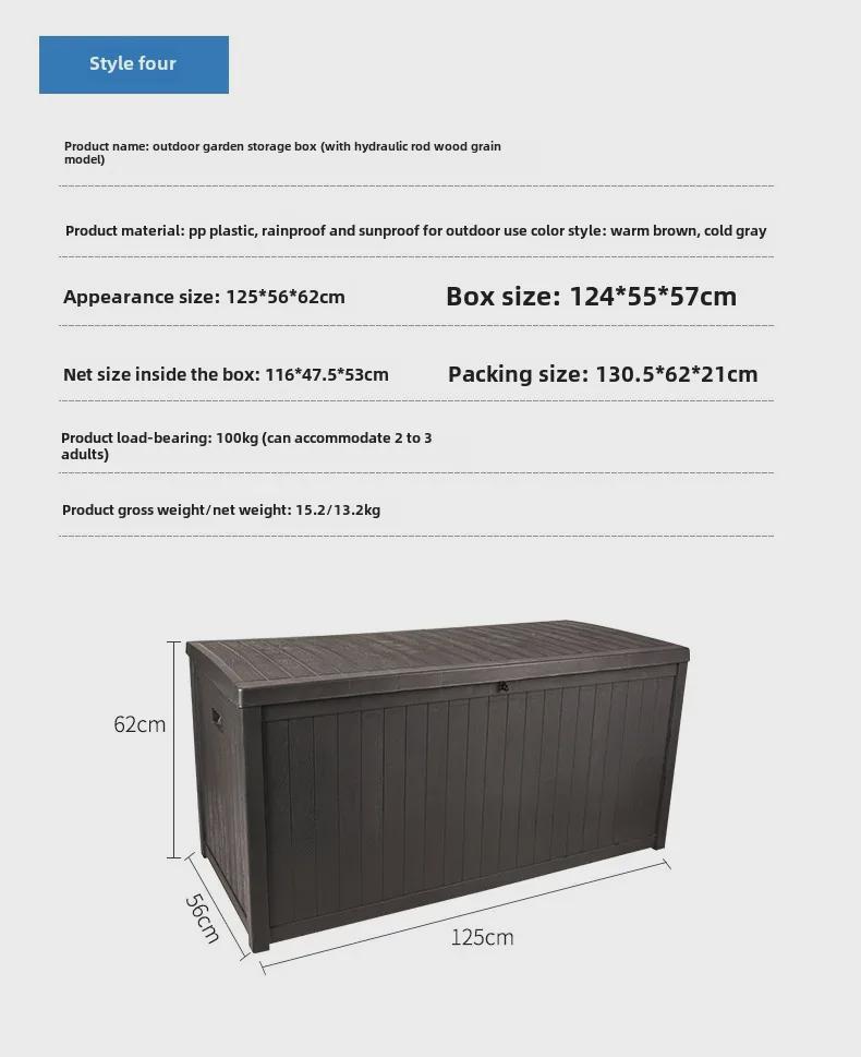 Outdoor Rainproof Storage Cabinet for Garden and Patio