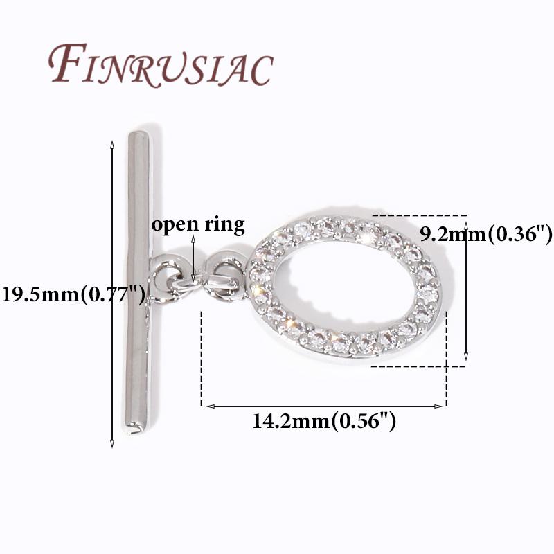 Multi Styles Toggle Clasp For Necklace 18K Gold Plated OT Toggle Clasp For Jewelry Making Findings DIY Bracelets Accessories
