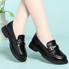 Scarpe singole a tacco basso nuove per primavera e autunno in morbida pelle suola morbida comode piccole scarpe in pelle