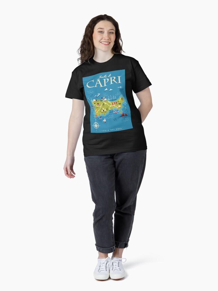 Peppino di Capri Capri map poster Classic T-Shirt