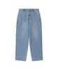 Lotaib Work Drop-Line Denim Pants - Light Blue