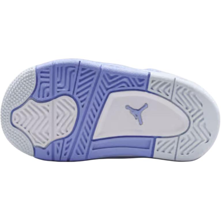 Air Jordan 4 Retro TD Pomněnka Dětské tenisky Bílá Modrošedá Olejově zelená IB8961-100