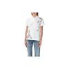 Polo SS22 Printed Short Sleeve Polo Shirt Women Tops White 211856635P-001