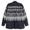 Sacai 19-04739 Fair Isle Embroidery Side Zip Shirt Blouson/ Jacket 2 blackUsed