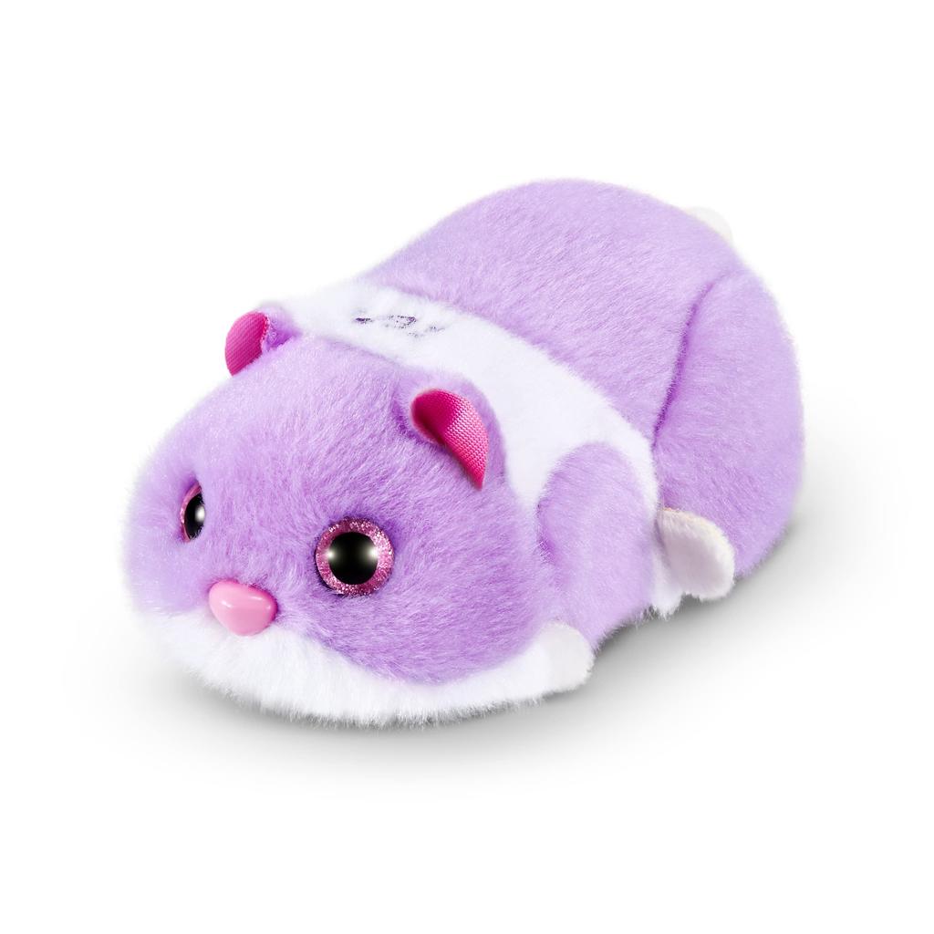Pets Alive Hamstermania od ZURU Hamster Elektronické zvuky pro mazlíčky Interaktivní hračka s křečkovým míčkem pro dívky a děti 9543D (Nachový) 20+