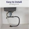 Space-Saving 45mm Kitchen Sink Drain Pipe, Anti-Smell, With Steel Reinforcement High-Temperature Resistant Sink Parts