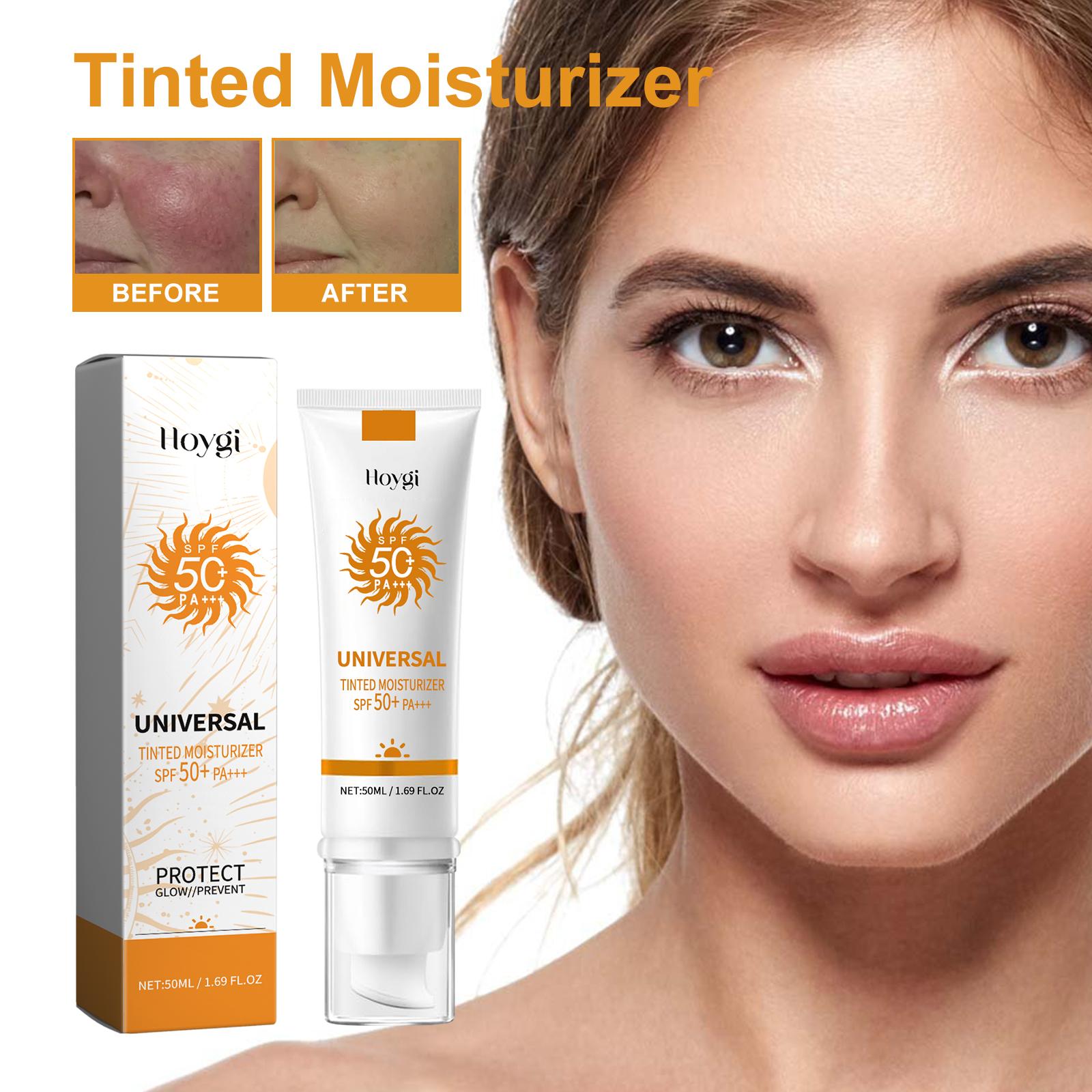 Hoygi Sunscreen whitening face sunscreen isolation makeup base moisturizing refreshing UV sunscreen Skin Whitening Cream 50ml