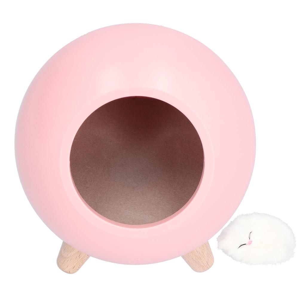 USB Atmosphere Lamp Children Girls Bedroom Bedside Cartoon LED Sleeping Night Light Warm LightPink