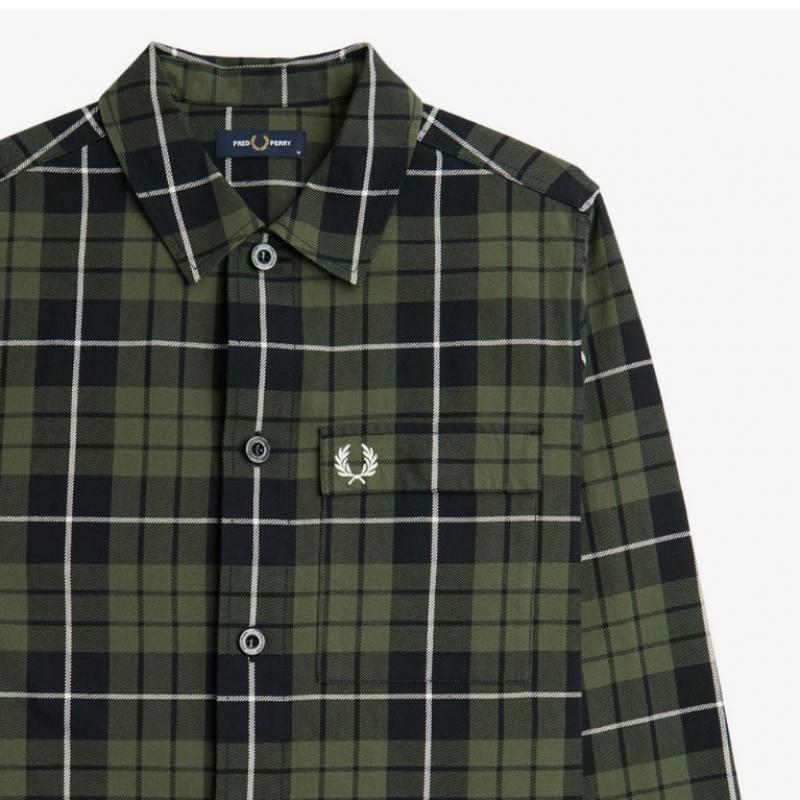 Fred Perry [genuine Headquarters] Fred Perry [sharp] Check Overshirt  W19  Afpm2438515 W19 qzgAfpm2438515 W19