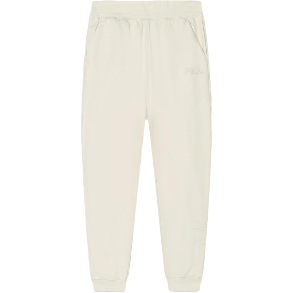 New FILA Knitted Sweatpants Women's Calamus White F11W349601F-IV