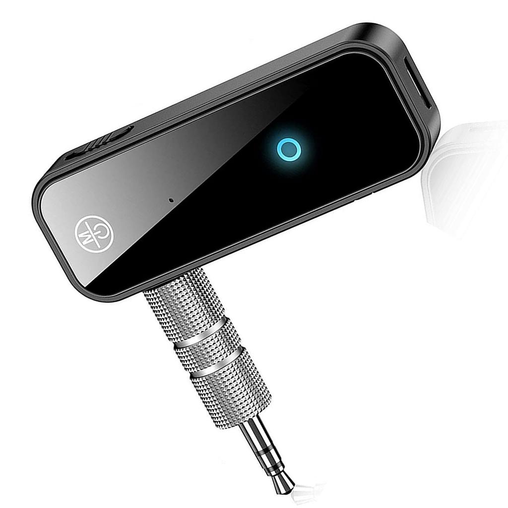 Bluetooth 5.0 Receiver 3.5mm Interface 2 in 1 AUX Adapter Music Transmitter Receiver for Computer TV Projector Speaker