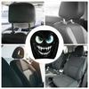 Headrest Covers For Cars 2 Pieces Breathable Big Eyes Car Headrest Protector Elastic Head Rest Covers Decoration For Auto