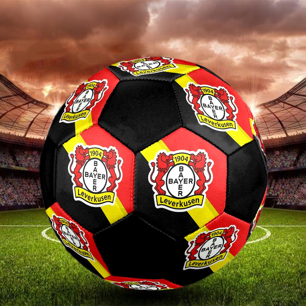 Pallone da Calcio Indoor Bayer 04 Leverkusen Colorato Cucito a Macchina PVC Taglia 5 Pronto per Allenamento di Squadra e Competizione Resistente Rimbalzo Elevato Fantastico Regalo Sportivo
