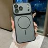 Suitable for Apple 17promax Thin Ring Magnetic Skin Suction Mobile Phone Case iPhone16 Contrasting Color 15 All-inclusive