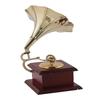 Antique Square Gramophone Showpiece for Home Decor, Office, Gift Idea, Music Lover Gift, Wooden Gramophone