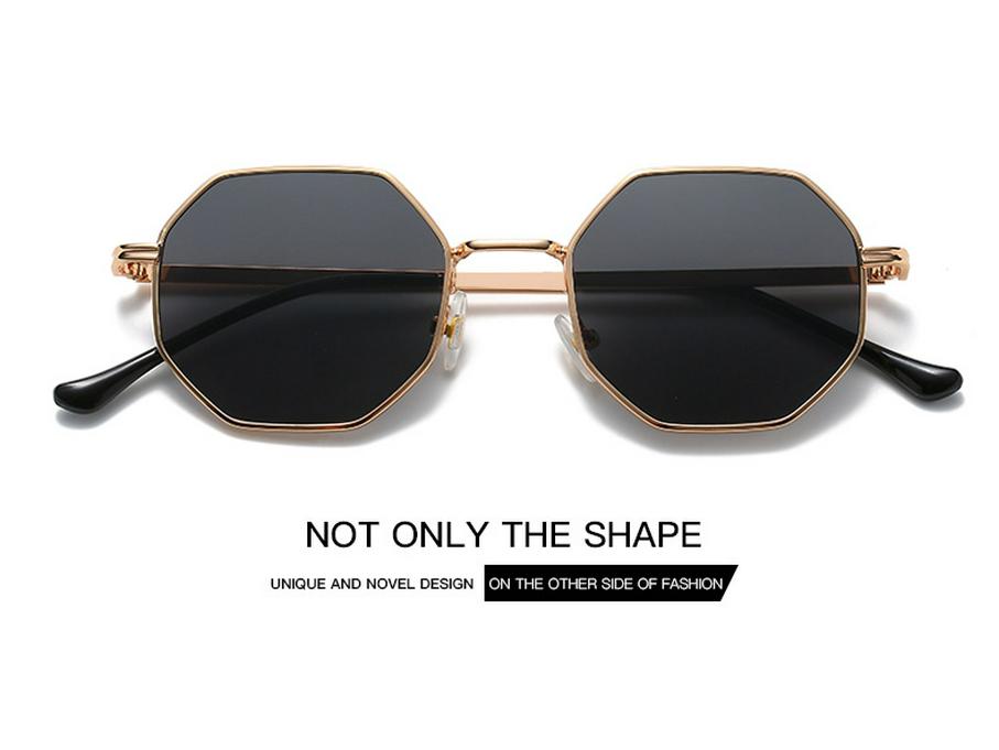 2023 Unisex Retro Polygonal Sunglasses - Classic Metal Design for Men & Women