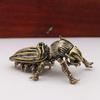 Brass Alien Beetle Figurines Desktop Ornaments Creative Retro Insects Small Statue Micro landscape Decoration Crafts Accessories