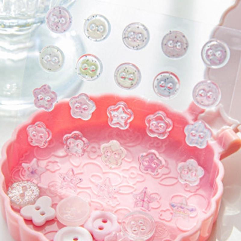 Liebevoller Epoxid Dekorativer Aufkleber Sternform Aufkleber Schreibwarenaufkleber Scrapbook-Aufkleber Klebeaufkleber für Journal