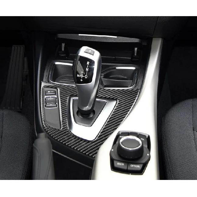 AIRSPEED for BMW F20 F21 LHD Car Interior Carbon Fiber Gear Shift Panel Cover Trim Car Stickers 1 Series 116i 118i Accessories