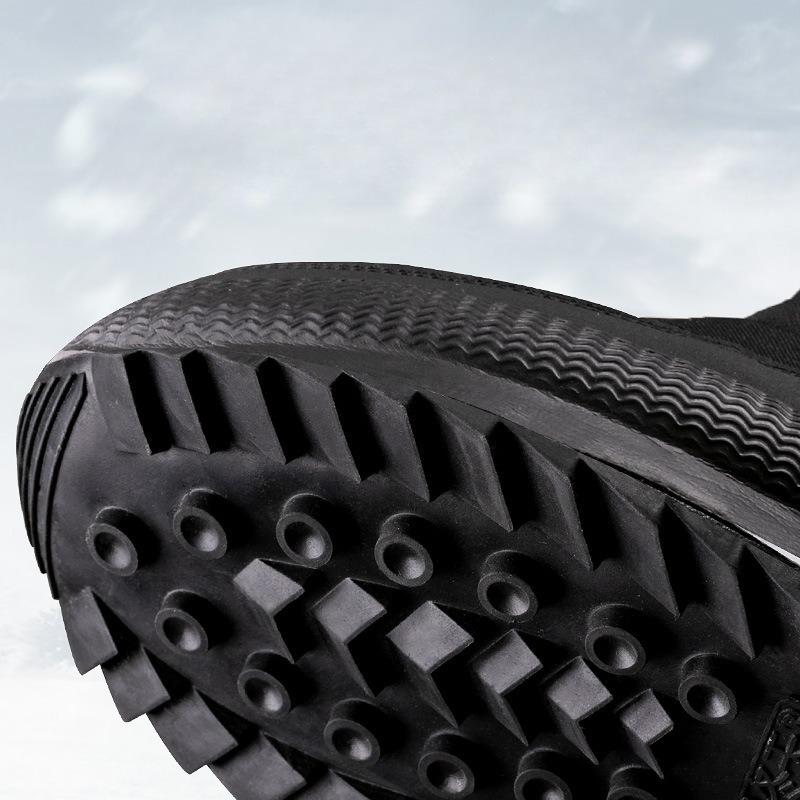 Northeast Thickened Elderly Short Sleeved Cotton Boots Anti Slip and Casual Men's Snow Boots with Plush Insulation Winter Big Cotton Shoes