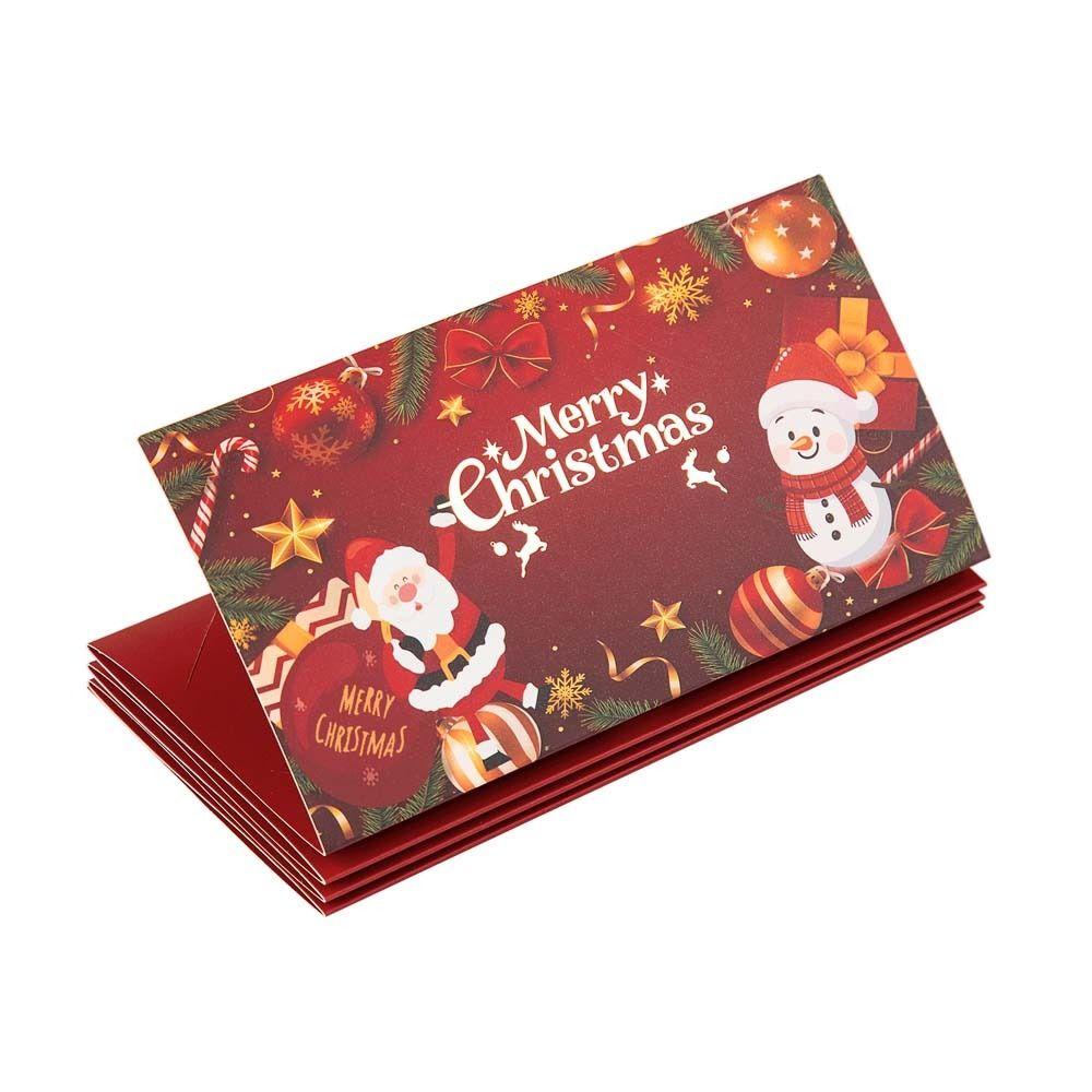 2 Set Santa Claus Christmas Money Card Envelope 6 Card Positions Merry Christmas Decorations Party