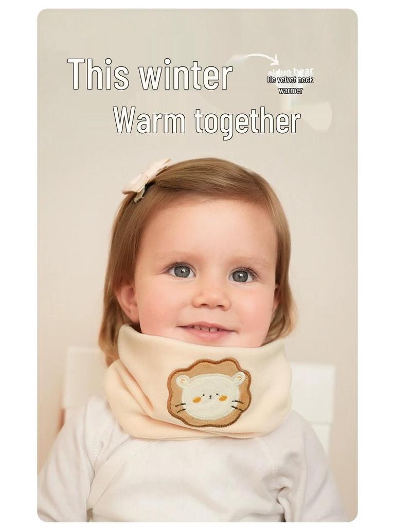 Nidoran Pure Cotton Infant Scarf: Small, Cozy Neck Warmer for Babies, Unisex, Perfect for Autumn & Winter