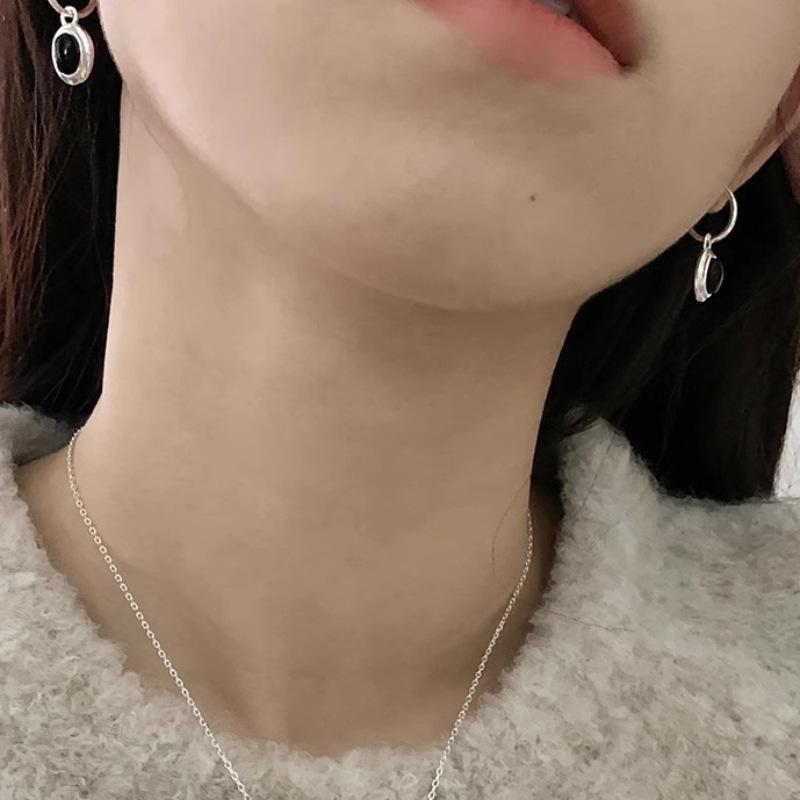 Vintage Gold Round Earrings For Women Black Ball Earring Jewelry Prevent Allergy Party Accessories Gift