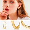 Elegant Teardrop Earrings Jewelry Graceful Teardrop Eer Hoops Accessory Trendy Ear Rings Adornment for Gatherings