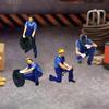 1/64 Miniature People Figurines Diorama Scene Layout Micro Landscape Decoration