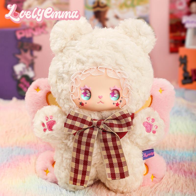 Lovely Emma Punk Era Plush Doll Blind Box Cute Vinyl Face Stuffed Animal Toy Collectible Decor Ornament Gift For Girls