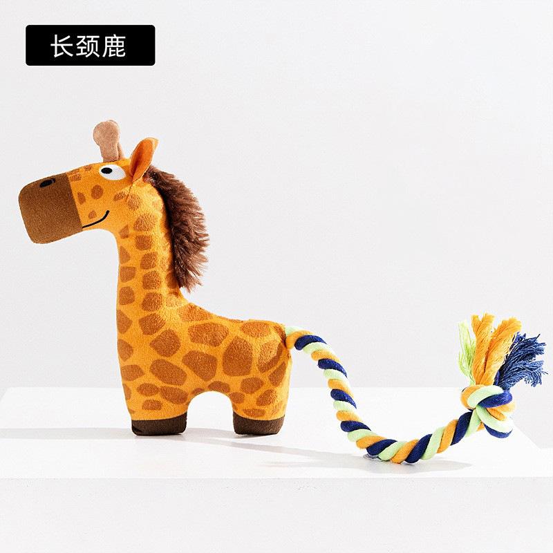 Dog Toys Shoes Pet Cotton Rope Slippers Sound Making Toys Teeth Cleaning Built-in BB Airbag Round Ball Bell Various