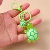 Plastic 3D Turtles Charm Keychain Accessory Fashionable Animal Shape Key Rings Tortoise Bag Decoration for Women