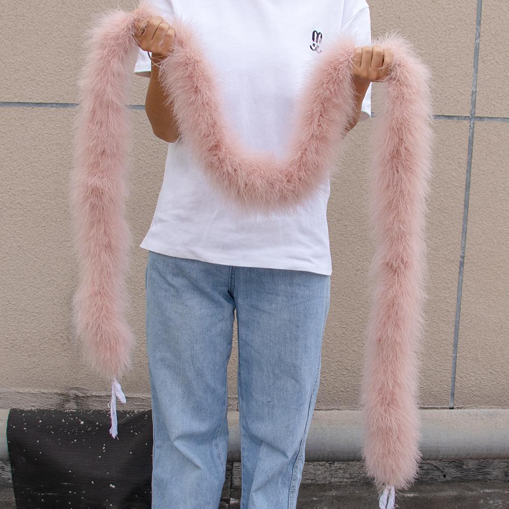 2M Turkey Marabou Feather Boa 11-50g for Scarf Clothing Christmas tree Decor Shawl Craft Costume Wedding Dress Plume Accessories
