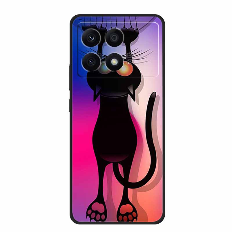 Para Xiaomi Poco X6 Pro 5G Funda Lujo TPU Silicona Trasera Fundas de Teléfono para Xiaomi Poco X6 Dibujos Animados Protector 2311DRK48I Funda