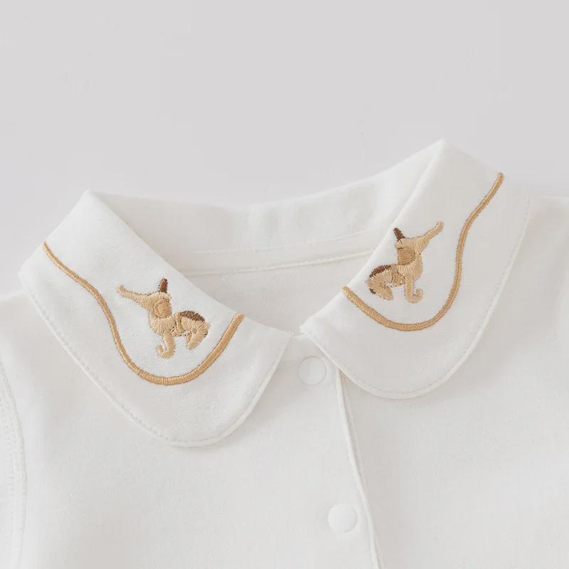 Nordic Trojan Baby Summer Jumpsuit: Lightweight Short-Sleeved Newborn Romper