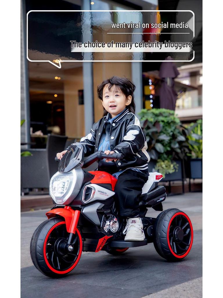 Tricicleta electrică reîncărcabilă Yatong pentru copii - Jucărie de călărit pentru învățare timpurie pentru băieți și fete