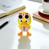 Unique Gift for Friends 3D Printed Cute Duck Figurine with Glasses, Angry Pose Desk Decor, Creative Miniature Collection Office Bookcase Car Ornament,