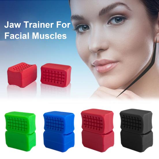 

2 шт., силиконовый тренажер для челюсти, портативный для мужчин и женщин, для укрепления мышц лица, укрепитель челюстных костей, формирователь линии челюсти, тренажер, тонер, инструменты