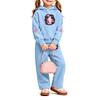 Girls' Print Hoodie and Sweatpants Set, 2-Piece Outfit for Casual Wear