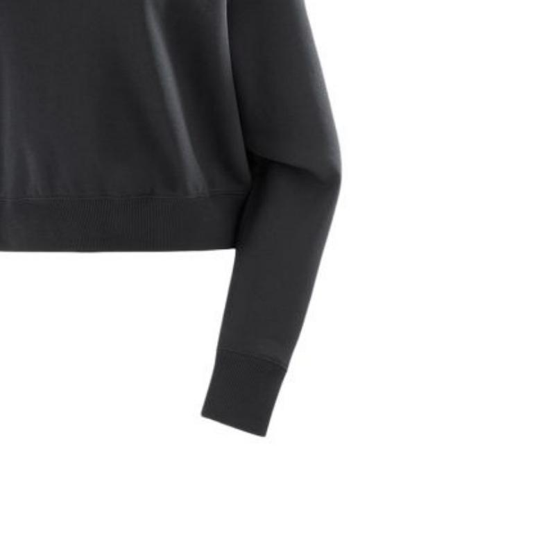 Salomon Logo Short Hd Outdoor Sports Casual Hoodie Women hoodies Deep-Black C25236